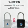 Cross-border wholesale fast fingerprint recognition smart padlock, metal anti-theft suitcase lock, portable identification safety lock details Picture